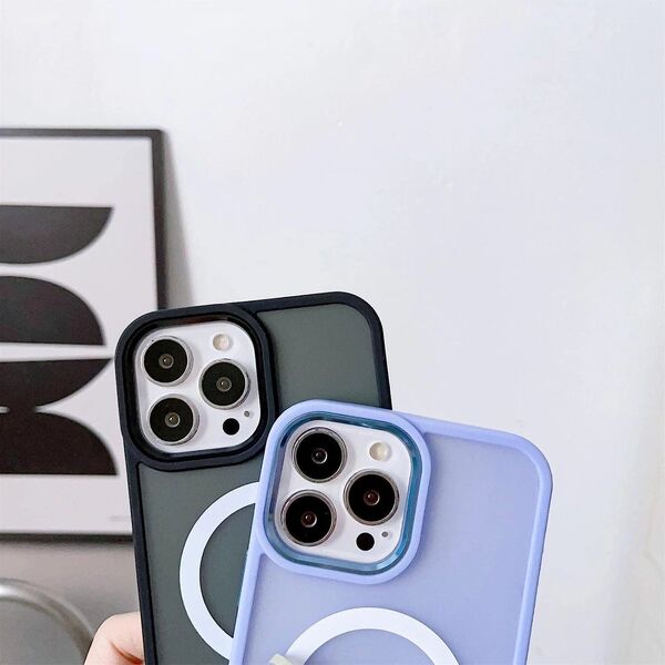 Hurtel Magnetyczne etui z MagSafe Color Matte Case do iPhone 15 Pro Max - zielone 13250902 9145576280225