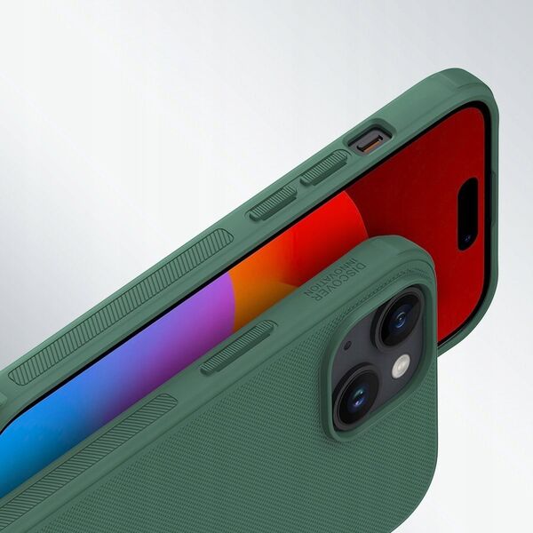 Nillkin Wzmocnione etui do iPhone 15 Pro Nillkin Super Frosted Shield Pro - niebieskie 13251314 6902048265585