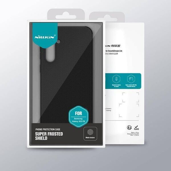 Nillkin Wzmocnione etui Nillkin Super Frosted Shield Pro do Samsung Galaxy S23 FE - niebieskie 13251482 6902048267961