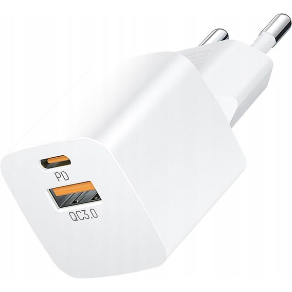 Ładowarka Wozinsky Ładowarka sieciowa Wozinsky CMWCW 20W USB-C / USB-A - biała 13252011 5907769308611