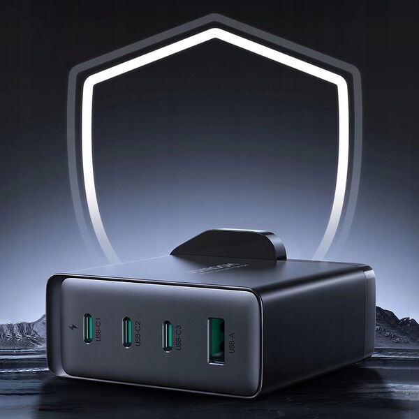 Ładowarka Joyroom Ładowarka GaN UK Joyroom JR-TCG05UK 140W 3x USB-C USB-A + kabel USB-C / USB-C 240W 1.2m 13252053 6956116769758