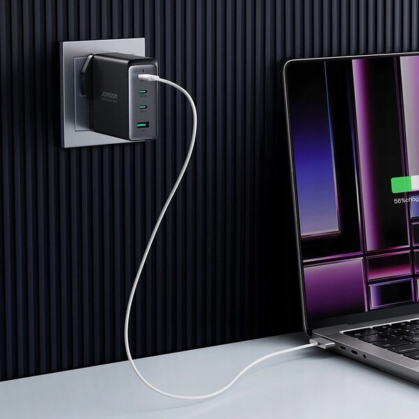Ładowarka Joyroom Ładowarka GaN UK Joyroom JR-TCG05UK 140W 3x USB-C USB-A + kabel USB-C / USB-C 240W 1.2m 13252053 6956116769758