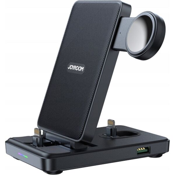 Ładowarka Joyroom Stacja ładująca 4w1 Joyroom JR-WQS02 iPhone AirPods Apple Watch składana - czarna 13252068 6956116772833