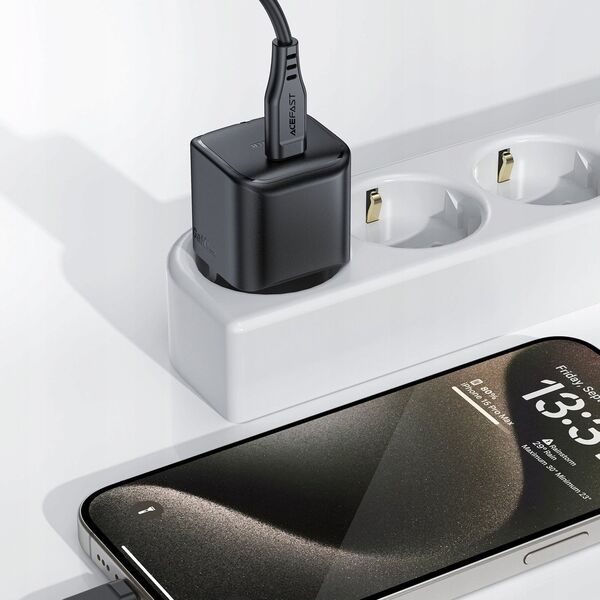 Ładowarka Acefast Ładowarka sieciowa Acefast A77 Mini PD 30W GaN USB-C - czarna 13252118 6974316282662