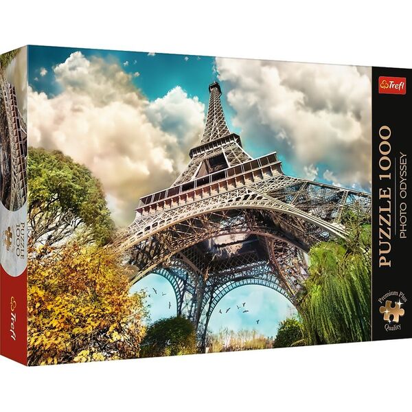 Trefl Puzzle 1000 elementów Premium Plus Wieża Eiffel Paryż Francja 13252877 5900511108156