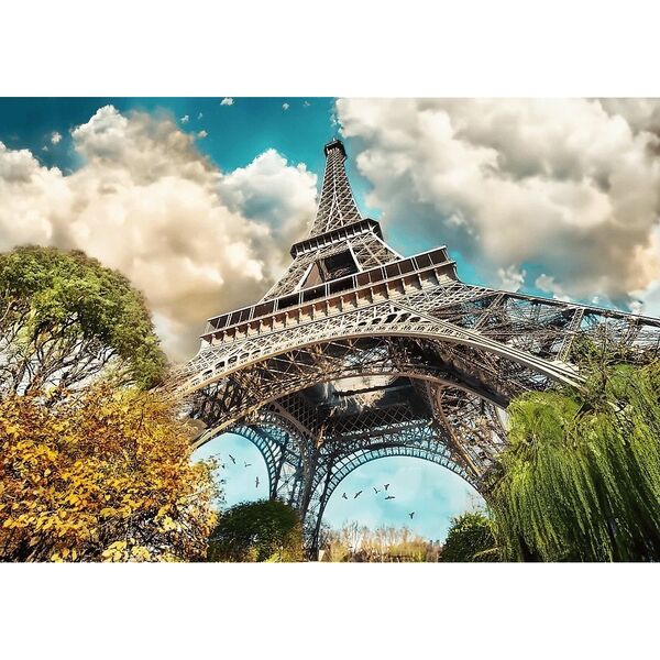 Trefl Puzzle 1000 elementów Premium Plus Wieża Eiffel Paryż Francja 13252877 5900511108156