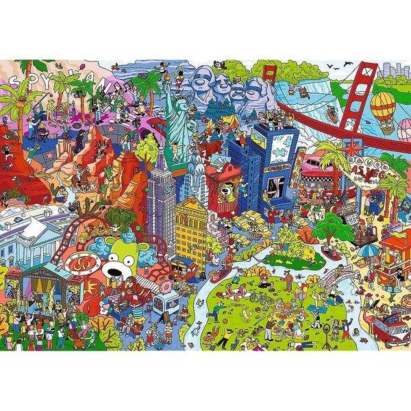 Trefl Puzzle 500 elementów Spy Guy Lost Items USA 13252884 5900511374803
