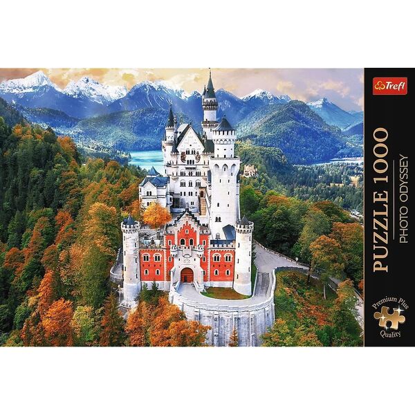 Trefl Puzzle 1000 elementów Premium Zamek Neuschwanstein Niemcy 13252900 5900511108132