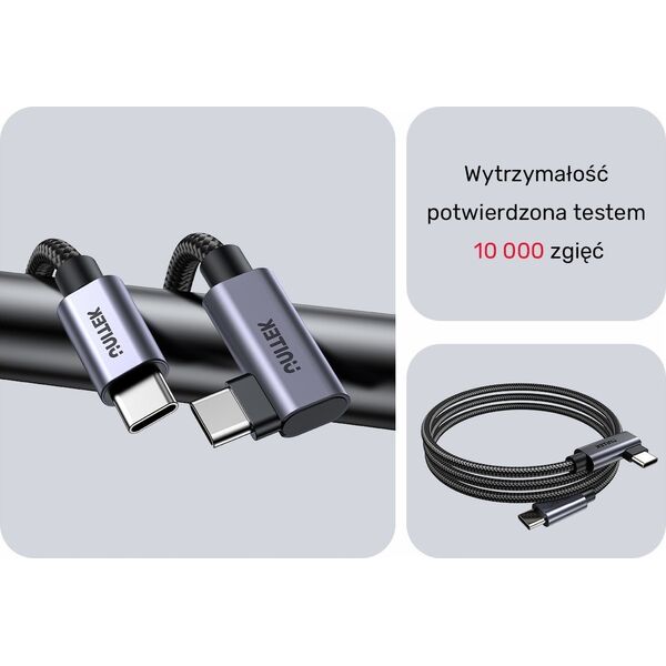 Kabel USB Unitek USB-C - USB-C 5 m Srebrny (C14123BK-5M) 13255562 4894160050939