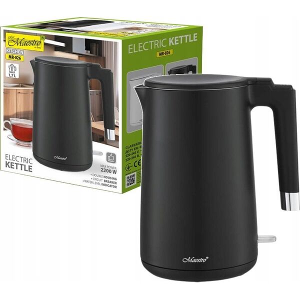 Czajnik Maestro Czajnik elektryczny Maestro MR-026-BLACK 13256630 4820096555910