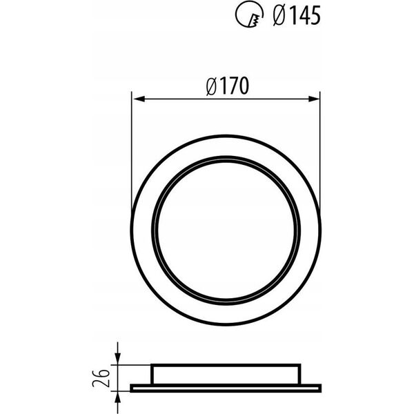 Maclean Panel LED sufitowy Maclean, podtynkowy SLIM, 18W, Neutral White 4000K, 170*26mm, 1800 lm, MCE372 R 13257031 5902211132455