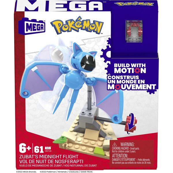 XXX_MegaBloks (Mega Bloks) Klocki plastikowe MEGA Pokemon klocki nocny lot Zubata 13257424 194735107810
