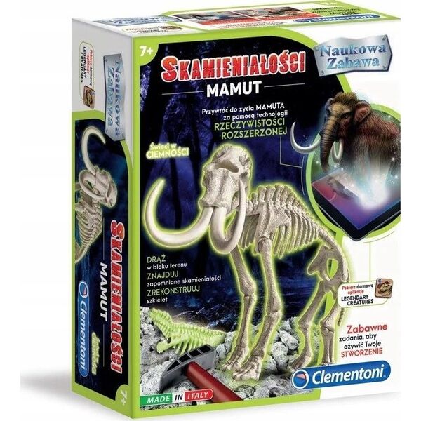 Clementoni Zestaw naukowy Skamieniałości Mamut 13257431 8005125508594