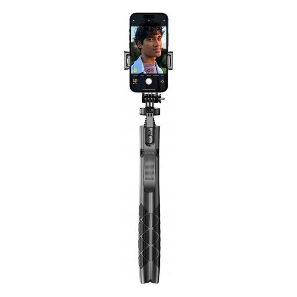 Selfie stick Crong SelfieGo Ultra Aluminiowy selfie stick Bluetooth tripod (33-157,5cm) 13260028 5904310704588