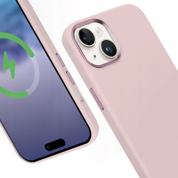 Crong Etui Color Cover LUX Magnetic iPhone 15 MagSafe Różowe 13263224 5904310703130