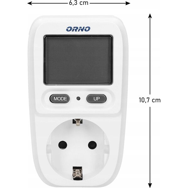 Energizer ORNO WATT METER WITH LCD DISPLAY 13264519 5902560324525