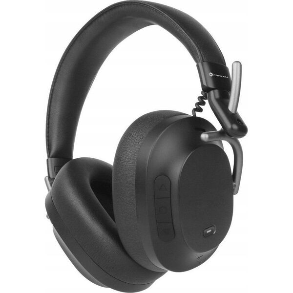 Słuchawki ForCell FORCELL F-AUDIO słuchawki bezprzewodowe nagłowne ANC Pro Sound Craft czarne 13267647 5903396276941