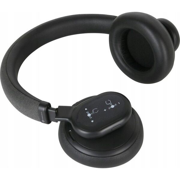 Słuchawki ForCell FORCELL F-AUDIO słuchawki bezprzewodowe nagłowne ANC Touch Beat czarne 13267649 5903396271489
