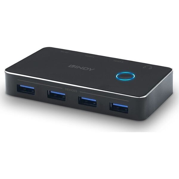 HUB USB Lindy Adap Lindy USB 3.0 Sharing Switch 2:4 13270196 4002888433877