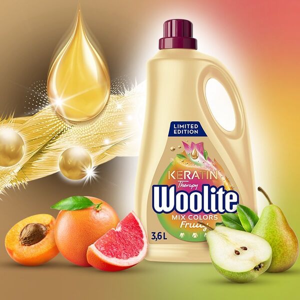 Woolite WOOLITE_Colour Keratin Limited Edition płyn do prania Fruity 3,6l 13271497 5908252011926