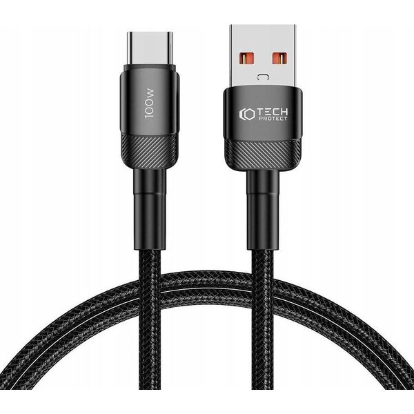 Kabel USB Tech-Protect USB-C - USB-C 1 m Czarny (5906203690718) 13273317 5906203690718