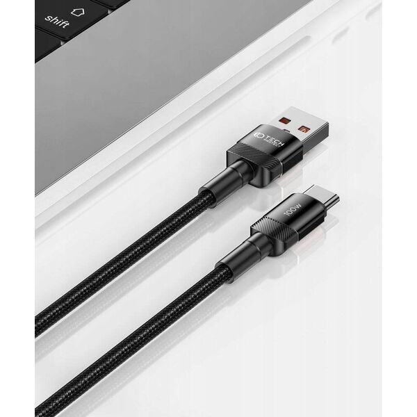 Kabel USB Tech-Protect USB-C - USB-C 1 m Czarny (5906203690718) 13273317 5906203690718