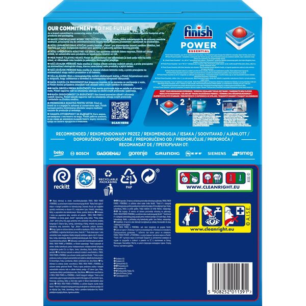 Chemia Tabletki do zmywarki FINISH Power Essential, 70szt., lemon 13274311 5908252011391