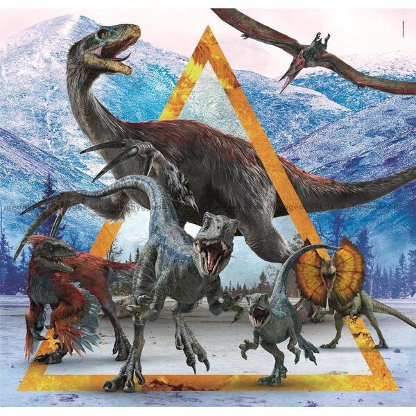 Clementoni Clementoni Puzzle 3x48el SuperColor square Jurassic World 25314 13276732 8005125253142