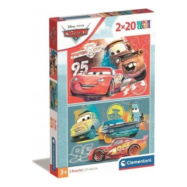 Clementoni PUZZLE 2X20EL CLM 24808 CARS PUD 13276736 8005125248087