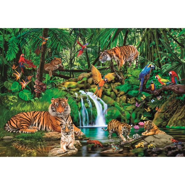 Clementoni Clementoni Puzzle 300el Super Odosobnienie w dżungli. The Jungle Retreat 21721 13276748 8005125217212