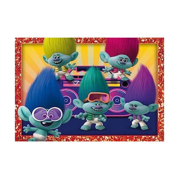 Clementoni PUZZLE 4W1 CLM 21527 TROLLS 3 PUD 13276821 8005125215270