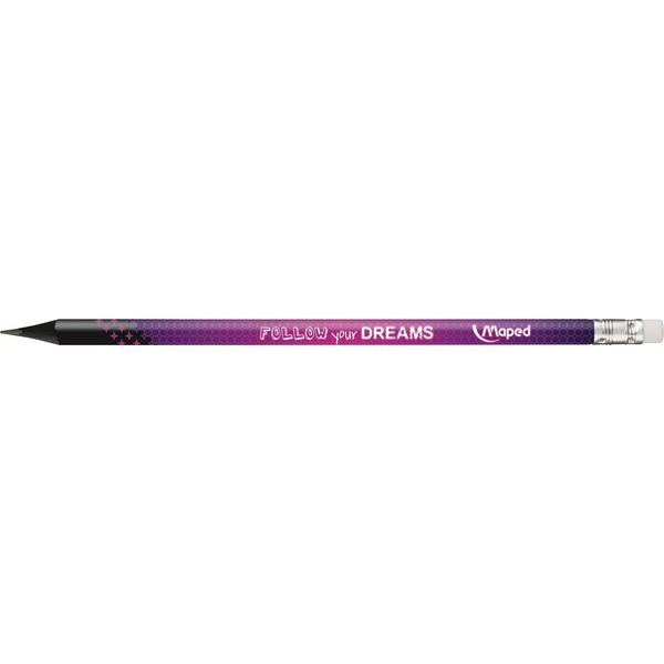 Maped Ołówki Maped Black'Peps Energy HB z gumką (72) 13276879 3154148520023