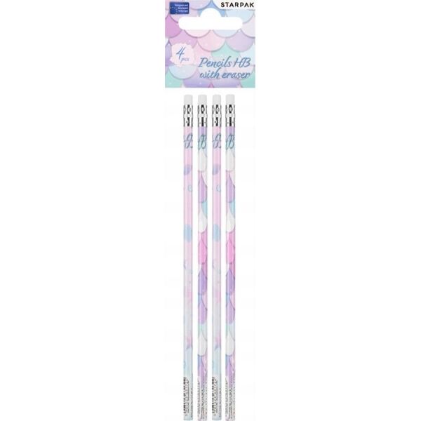 Starpak OLOWEK Z GUM HB MERMAID STK PBH OP4 36/432 13276929 5905523632187