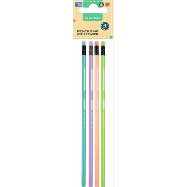 Starpak OLOWEK Z GUM HB TRJ PASTEL STK PBH OP4 36/432 13276934 5905523632217