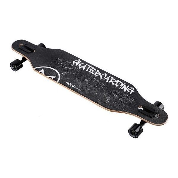 Deskorolka Nils Extreme LONGBOARD SKULL WOOD SKATE NILS EXTREME 13278159 5907695556872