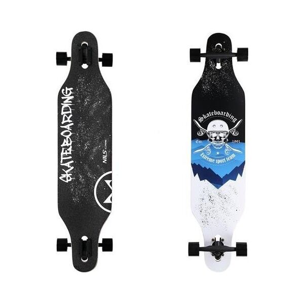 Deskorolka Nils Extreme LONGBOARD SKULL WOOD SKATE NILS EXTREME 13278159 5907695556872