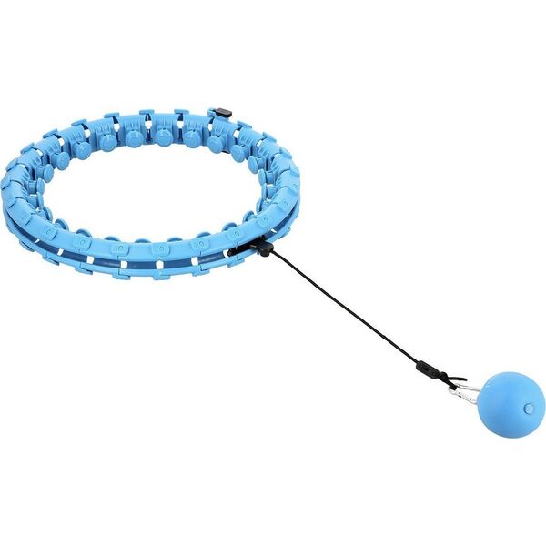 HMS Zestaw hula hop z wypustkami i obciążnikiem HMS hhw01 niebieskie + pas wyszczuplający br163 czerwony 13283027 5907695552775