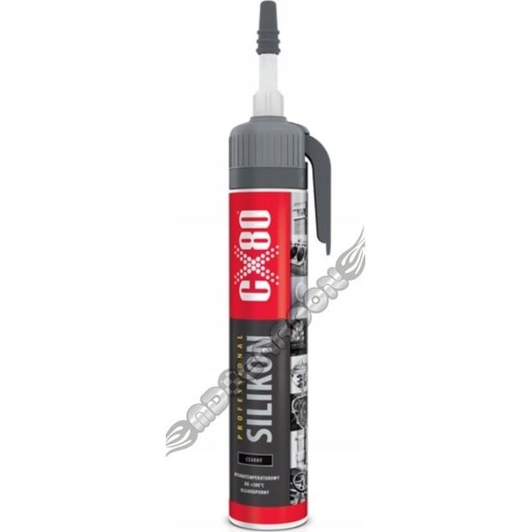 CX80 Silikon professional 210G Premium wysokotemperaturowy czarny CX80 13283429 5907640601404