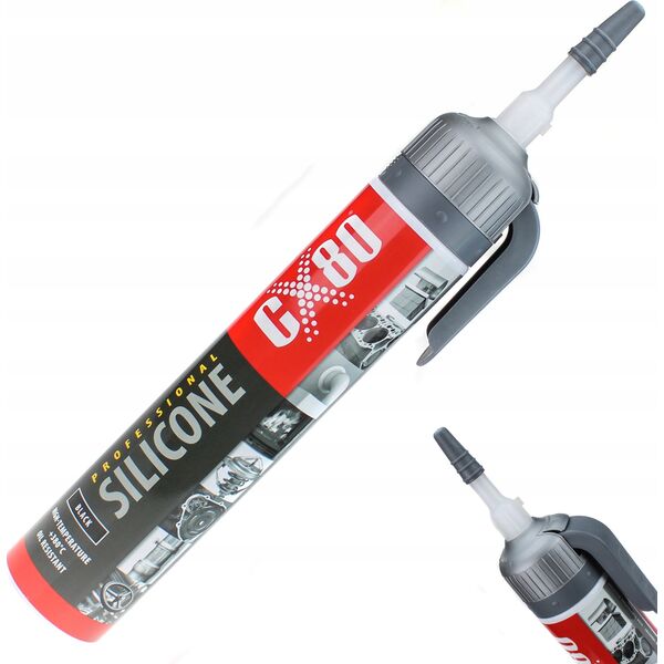 CX80 Silikon professional 210G Premium wysokotemperaturowy czarny CX80 13283429 5907640601404