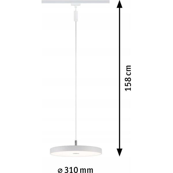 Paulmann Oprawa na szynoprzewód URail HILDOR LED DIM 15W 850lm 4000K 230V biały matowy/ metal 13295354 4000870967973