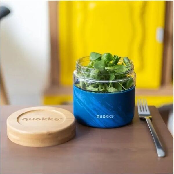 Quokka Quokka Deli Food Jar - Pojemnik szklany na żywność / lunchbox 820 ml (Wood Grain) 13295492 8412497401338