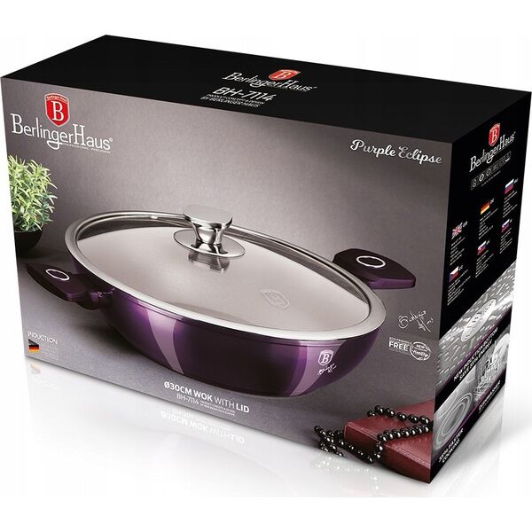 Patelnia Berlinger Haus Wok Granitowy 30cm Berlinger Haus Bh-7114 Lumarko! 13296221 5999108435270