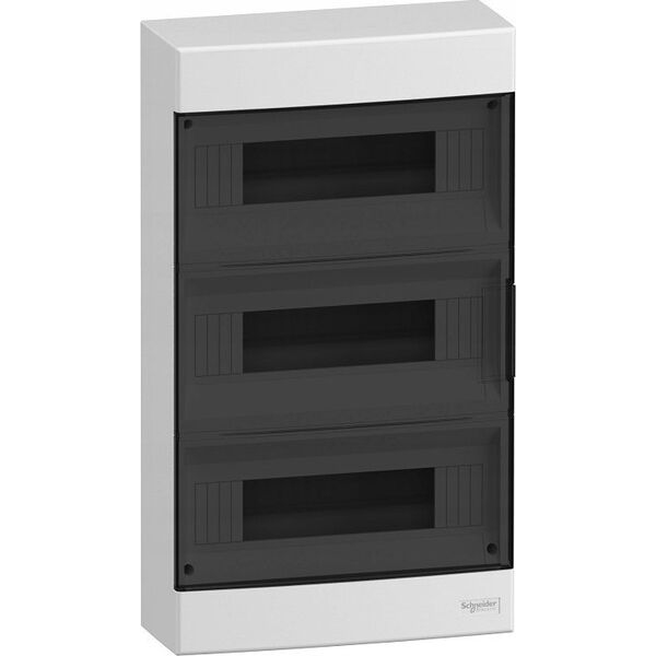 SCHNEIDERE Rozdzielnica natynkowa Schneider 3x12 IP40 IK07 Easy9 EU EZ9EU-3-12-NT-T EZ9EUC312 biała drzwi transparentne 13296306 3606486370087