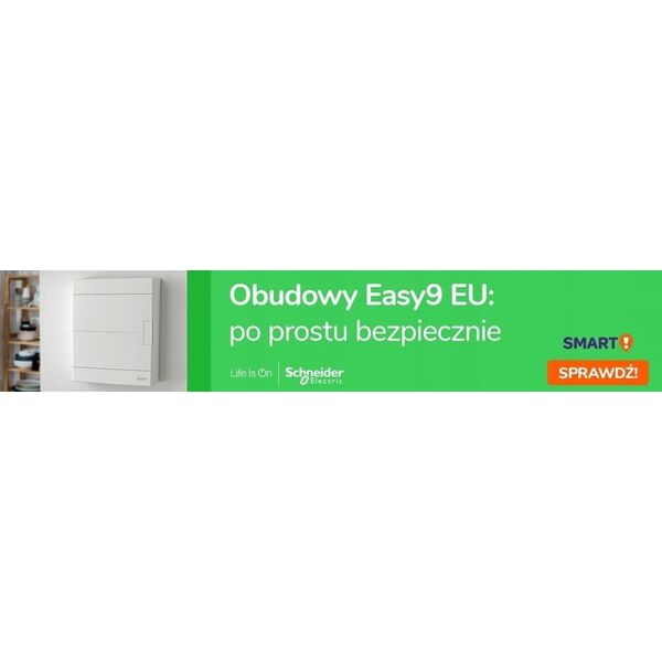 SCHNEIDERE Rozdzielnica natynkowa Schneider 1x8 IP40 IK07 Easy9 EU EZ9EU-1-8-NT-P EZ9EUD108 biała drzwi białe 13296323 3606486370094