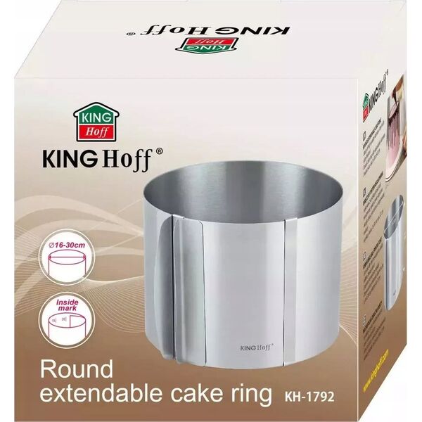 KingHoff Tortownica Rant Obręcz Do Tortów 12cm Kinghoff Kh-1792 Lumarko! 13296351 5908287217928