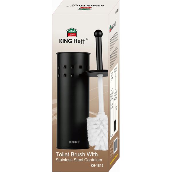 KingHoff SZCZOTKA DO WC Z POJEMNIKIEM KINGHOFF KH-1812 13297110 5908287218123