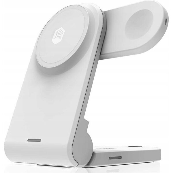 Ładowarka STM STM ChargeTree MAG - Mobilna ładowarka bezprzewodowa 3w1 z MagSafe (biały) 13297691 810046114025