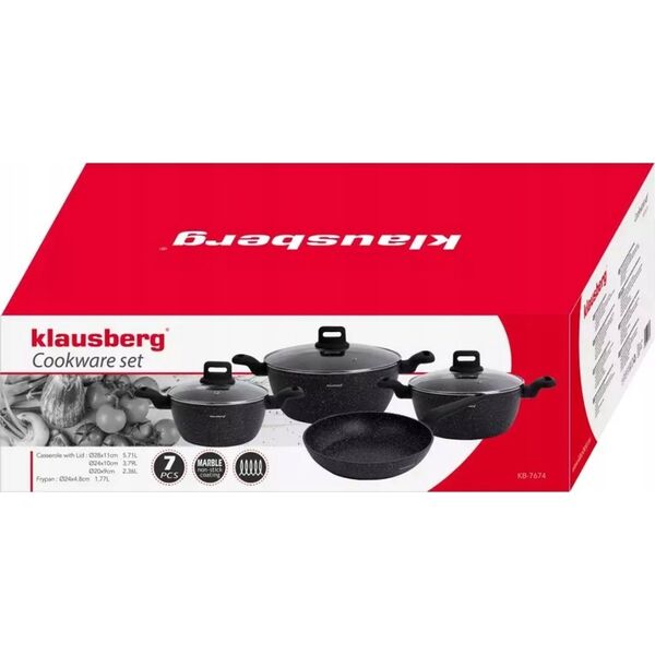 Klausberg ZESTAW 7 ELEM. GARNKÓW MARMURKOWYCH KLAUSBERG KB-7674 13298042 5908287276741