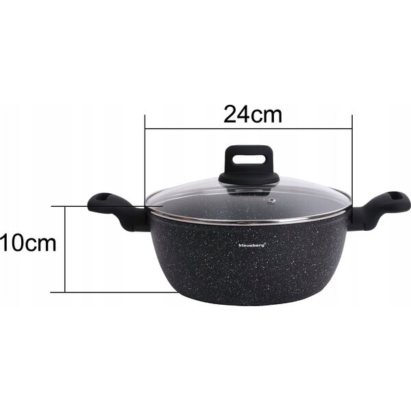 Klausberg GARNEK MARMURKOWY KLAUSBERG 24cm 3,7L KB-7671 13298070 5908287276710