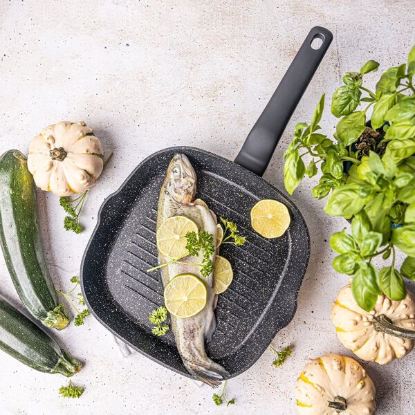 Patelnia Klausberg PATELNIA GRILLOWA MARMURKOWA KLAUSBERG 24cm KB-7661 13298078 5908287276611